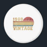 Retro Vintage Sunset 1968 Birthday Magnet<br><div class="desc">Retro Vintage Sunset 1968 Birthday</div>