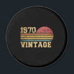 Retro Vintage Sunset 1970 Birthday Magnet<br><div class="desc">Retro Vintage Sunset 1970 Birthday</div>