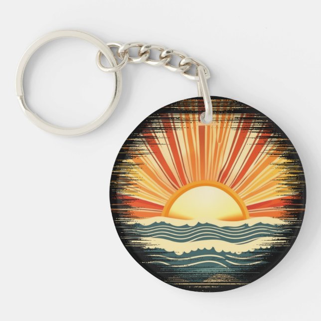 Retro Vintage Sunset and Ocean (Framsidan)