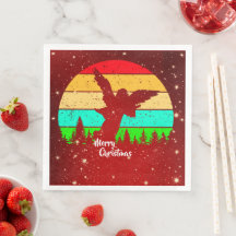 Retro Vintage Sunset Angel God jul