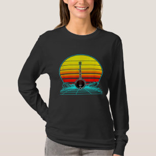 Retro Vintage Sunset Banjo T Shirt