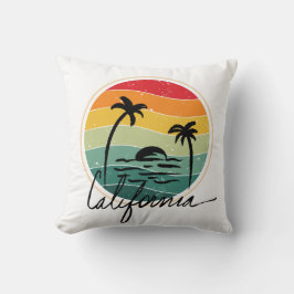 Retro vintage Sunset California Stil Kudde