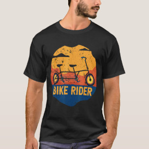 Retro Vintage Sunset Tandem Bike Outdoor Biking Ge T Shirt