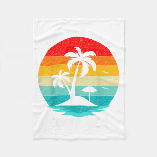 Retro Vintage Sunset Vacation Costa Rica Pura Vida Fleecefilt