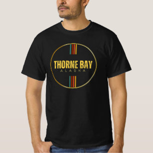 Retro vintage Thorne Bay city alaska state 70 s AK T Shirt