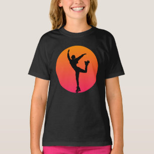 Retro vintage tjej Skate T Shirt