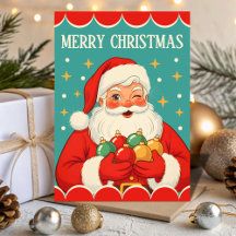 Retro Vintage Tomte Glitter Jul