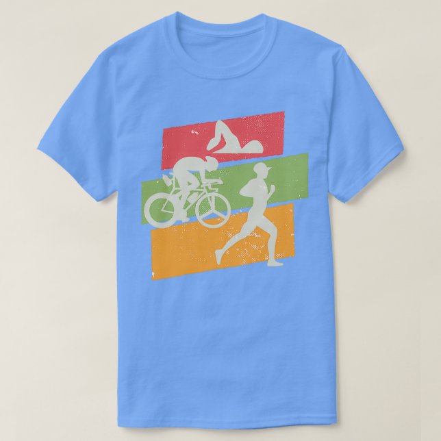 Retro vintage Triathlon 7 T Shirt (Design framsida)