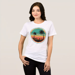 Retro Vintage Tropisk Paradis T Shirt