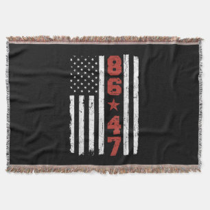 Retro Vintage USA flagga 86 47 Anti-Trump Filt