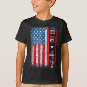 Retro Vintage USA flagga 86 47 Anti-Trump T Shirt