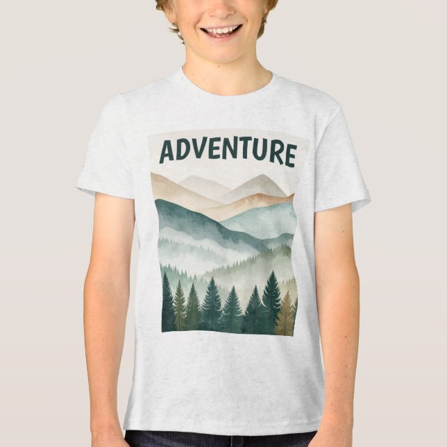 Retro Vintage Utomhus T Shirt (Framsida)
