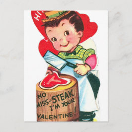 Retro Vintage Valentine-Helgdag-vykort Helg Vykort