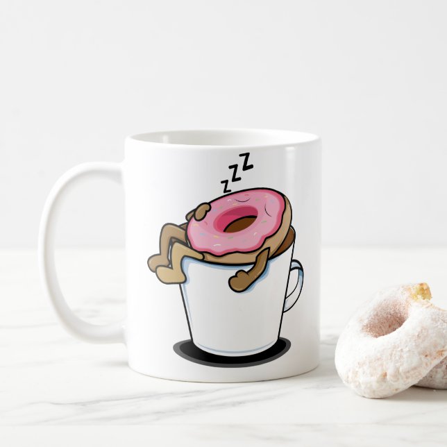 Retro Vintage vattenfärg Kaffemugg (Med munk)