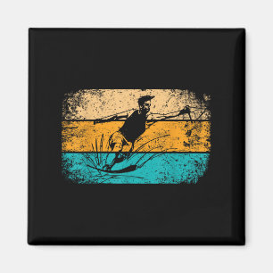 Retro Vintage Vattenskidor Magnet