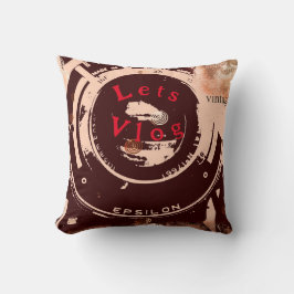 Retro Vintage Vlogger Pillow Kudde