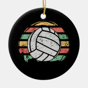 Retro Vintage Volleyball Julgransprydnad Keramik