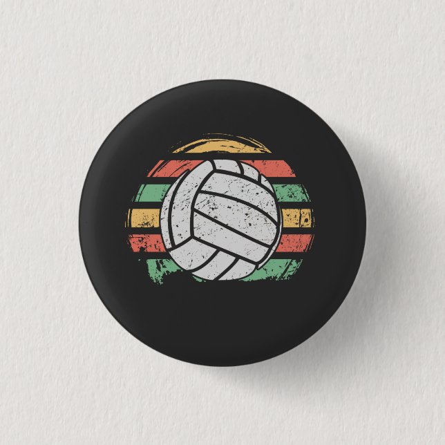 Retro Vintage Volleyball Knapp (Framsida)