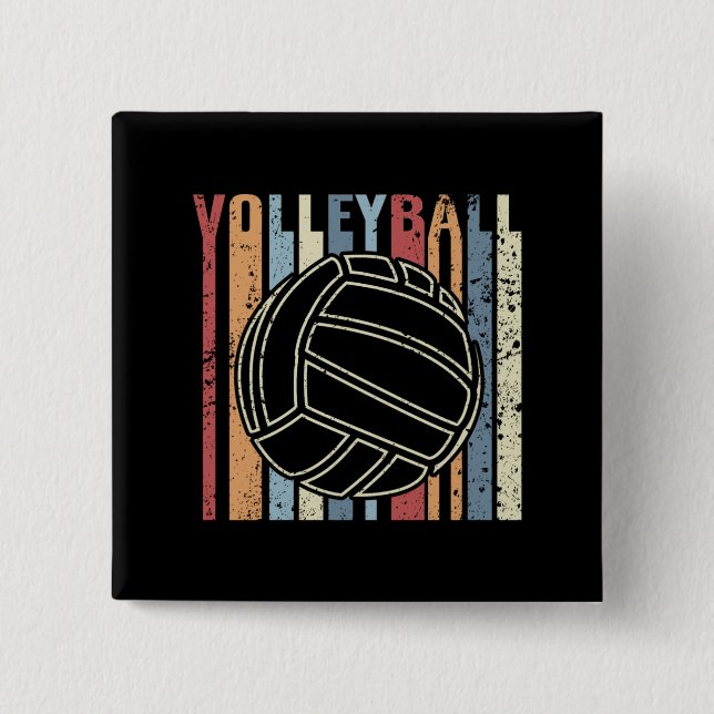 Retro Vintage Volleyball Knapp (Framsida)