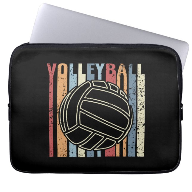 Retro Vintage Volleyboll Laptop Fodral (Framsidan)