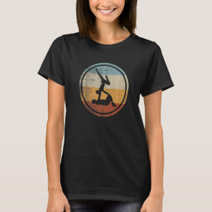 Retro Vintage Yoga par Pilaters träning Yoga T Shirt