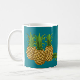 Retro vintageananas för kricka kaffemugg