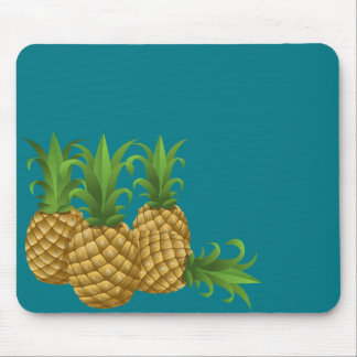 Retro vintageananas för kricka musmatta