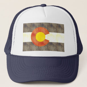 Retro vintageColorado flagga Keps