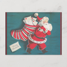 Retro vintagejulkort helg vykort