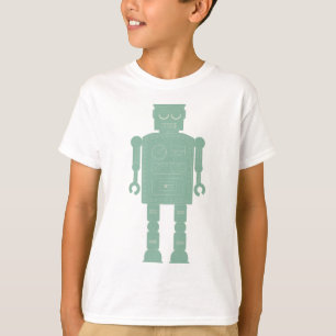 Retro vintageleksakrobot tee shirt