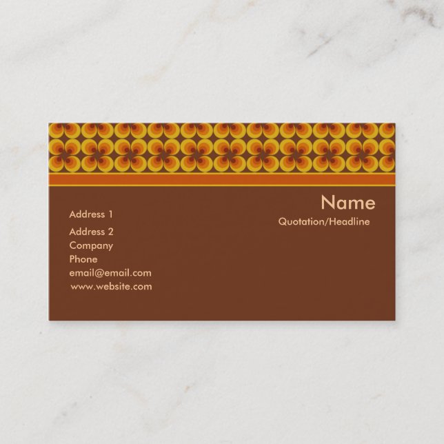 Retro vintageMALL Visitkort (Framsida)