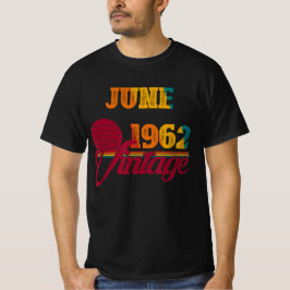 Retro-Vintagen juni 1962 Fågeldag Gift Ideas Him T Shirt