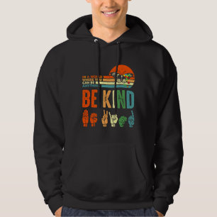 Retro-Vintagen ska vara ett vänligt Autism-teckens Hoodie