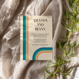 Retro-Vintagen - unikt foto Bröllop Inbjudningar