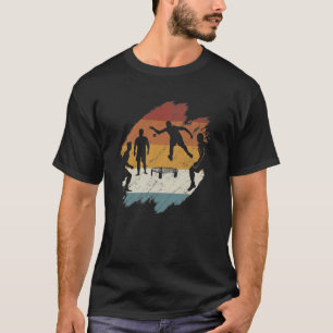 Retro-vintagens rundnät t shirt