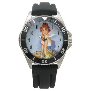 Retro vintagepinup armbandsur