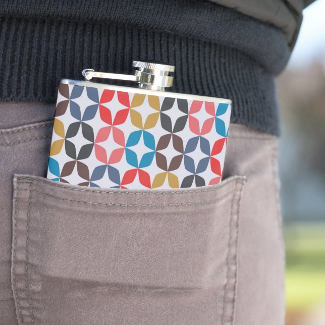 Retro vintagestjärnamönster fickplunta (In Situ)