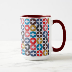Retro vintagestjärnamönster mugg