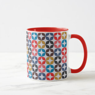 Retro vintagestjärnamönster mugg