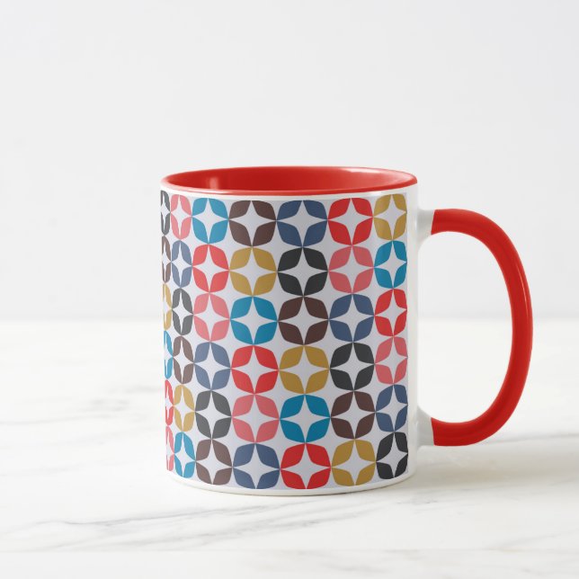 Retro vintagestjärnamönster mugg (Höger)