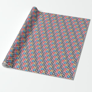 Retro vintagestjärnamönster presentpapper