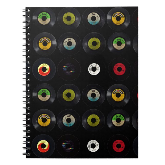 Retro vintagevinyl 45 rekord anteckningsbok (Framsidan)