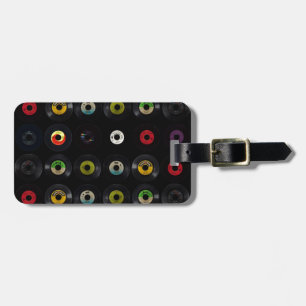 Retro vintagevinyl 45 rekord bagagebricka