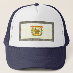 Retro vintageWest Virginia flagga Keps