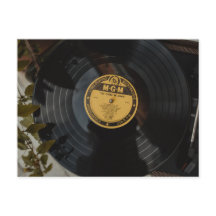 Retro Vinyl-bröllopsinbjudan - låt oss ha Kärlek