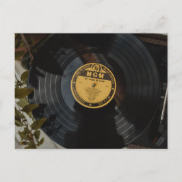 Retro Vinyl-bröllopsinbjudan - låt oss ha Kärlek Inbjudan Vykort