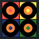 Retro Vinyl-pop Skriv ut Poster<br><div class="desc">... </div>