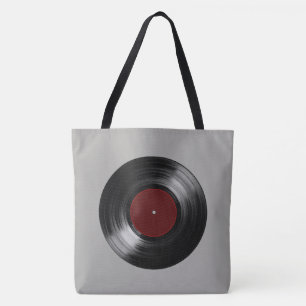 retro vinyl-postmusik tygkasse
