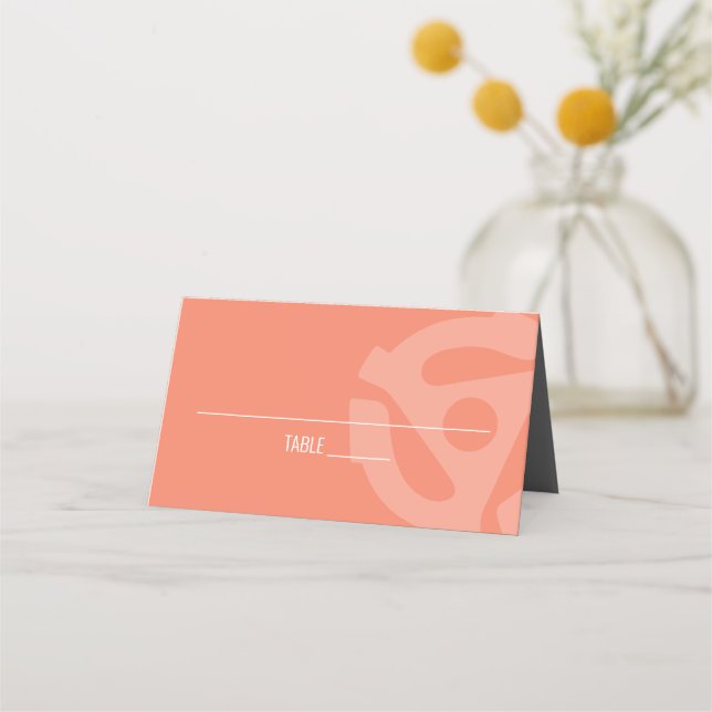 Retro Vinyl-postplatskort Placeringskort (Framsida)