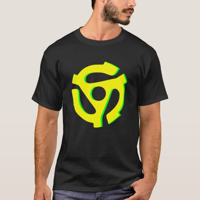 Retro Vinyl Record 45 varv/min Infoga T Shirt (Framsida)